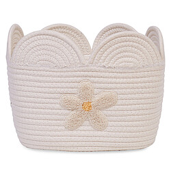 Childhome Panier Fleur Ecru - Petit Modèle