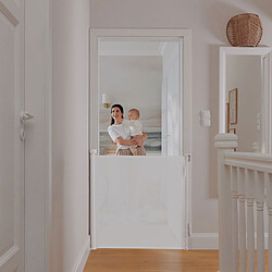 Lionelo Barrière de Sécurité Rétractable Thea - White Natural