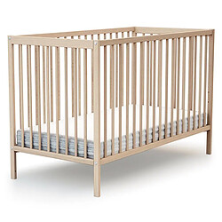 AT4 Lit Bébé Essentiel Hêtre Brut - 70 x 140 cm