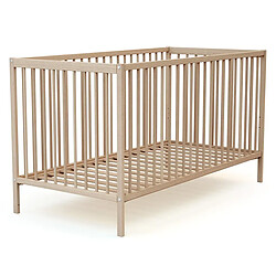 AT4 Lit Bébé Essentiel Hêtre Brut - 60 x 120 cm