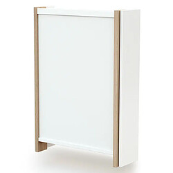 AT4 Table à Langer Murale Essentiel - Blanc et Hêtre