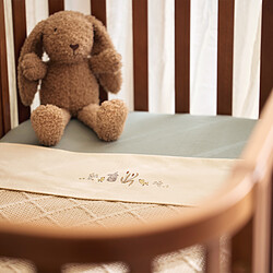 Jollein Drap Housse Berceau et Cododo Jersey Sea Green - 40-50 x 80-90 cm