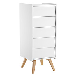 Vox Meubles Chiffonnier Vintage - Blanc et Chêne