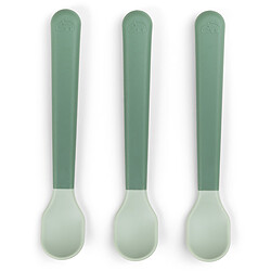 Done by Deer Lot de 3 Cuillères Easy Grip Foodie - Vert