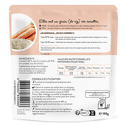 Popote Les Petits Morceaux Carottes et Riz Complet - 190 g