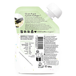 Popote Gourde Repas Bio Aubergine - 120 g