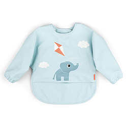 Done by Deer Bavoir à Manches avec Poche Playground Bleu - 6/18 Mois