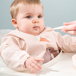 Done by Deer Bavoir à Manches avec Poche Playground Rose - 6/18 Mois