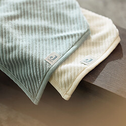Jollein Lot de 2 Bavoirs Bandana Velvet Rib - Sea Green & Ivory