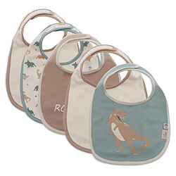 Jollein Lot de 5 Bavoirs Imperméables - Roarsome