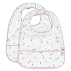Jollein Lot de 2 Bavoirs Imperméables - Lovely Birds