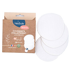 Neobulle Lot de 4 Coussinets d'Allaitement Lavables - Taille Unique