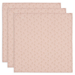 Jollein Lot de 3 Petits Langes Gaze de Coton - Miffy Silhouettes Wild Rose