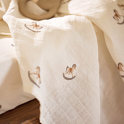 Jollein Lot de 3 Petits Langes Gaze de Coton - Nostalgic Ride