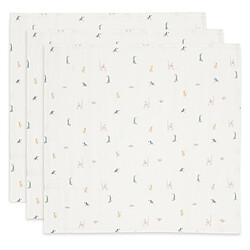 Jollein Lot de 3 Petits Langes Gaze de Coton - Jungle Jambo