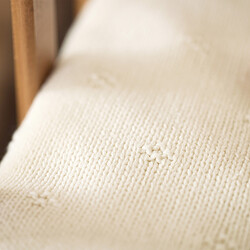Jollein Couverture Berceau Cosy Knit - Ivory Velvet