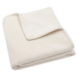 Jollein Couverture Berceau Cosy Knit - Ivory Velvet pas cher