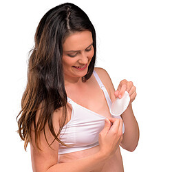 carriwell Lot de 6 Coussins d'Allaitement en Soie Blanc - Taille Unique