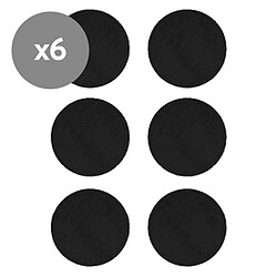 carriwell Lot de 6 Coussins d'Allaitement en Coton Bio Noir - Taille Unique