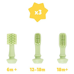 Avis Badabulle Brosse à Dents Evolutive en Silicone - Vert
