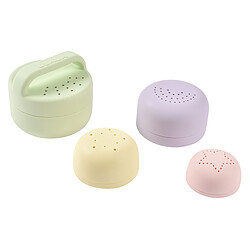 Avis BÉABA Lot de 4 Jouets de Bain Silicone - Menthe au Lait Multi Couleurs