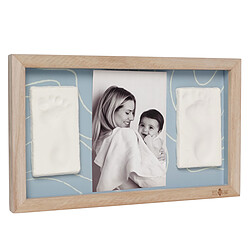 Petit Artichaut Cadre 2 Empreintes - Blue Abstrait 