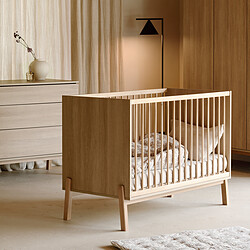 Quax Lit Bébé Réglable Ashi Honey Ash - 120 x 60 cm