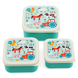 Rex London Lot de 3 Boîtes - Cour de Ferme