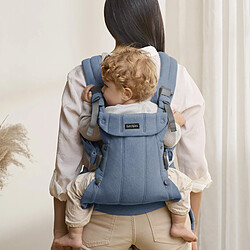 BabyBjörn Porte-bébé Harmony Tissé Chiné - Bleu pas cher