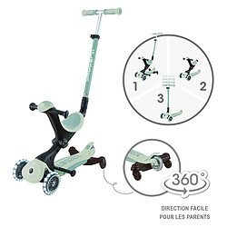 Globber Trottinette Evolutive Go Up Deluxe Light Eco 360 - Pistache