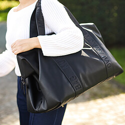 Childhome Mommy Bag Large Signature Similicuir - Noir