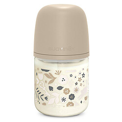 Suavinex Biberon Verre Tétine Symétrique SX Pro Wonderland Beige - 120 ml