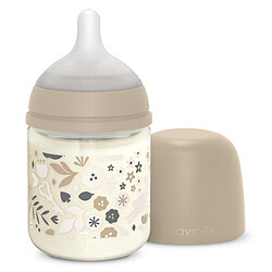 Suavinex Biberon Verre Tétine Symétrique SX Pro Wonderland Beige - 120 ml