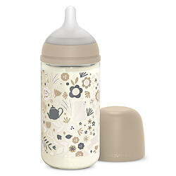 Suavinex Biberon Verre Tétine Symétrique SX Pro Wonderland Beige - 240 ml