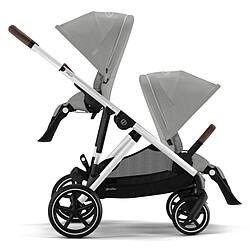 Cybex Poussette Double Gazelle S Châssis Silver - Stone Grey