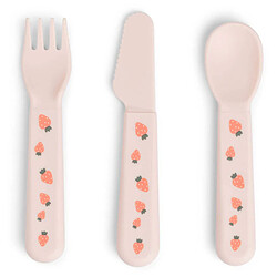 Done by Deer Lot de 3 Couverts Foodie - Tiny Farm Rose