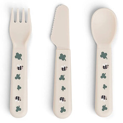 Done by Deer Lot de 3 Couverts Foodie - Tiny Farm Sable