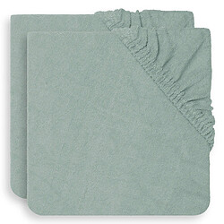 Jollein Lot de 2 Housses de Matelas à Langer - Ash Green 