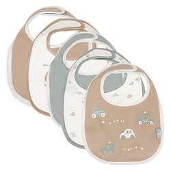 Jollein Lot de 5 Bavoirs Imperméables - On The Go