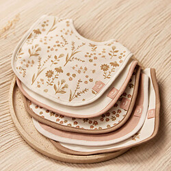 Jollein Lot de 5 Bavoirs Imperméables - Bloomy