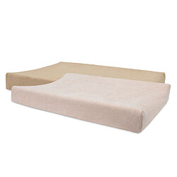 Jollein Lot de 2 Housses de Matelas à Langer - Wild Rose & Biscuit 