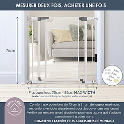 Dreambaby Barrière de Sécurité Clear Panel - Blanc
