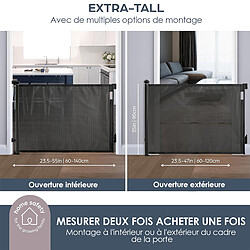 Avis Dreambaby Barrière de Sécurité Rétractable Extra-haute - Noir