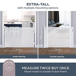Avis Dreambaby Barrière de Sécurité Rétractable Extra-haute - Blanc