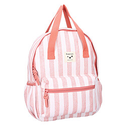 Kidzroom Sac à Dos à Anses - Rayures Rose