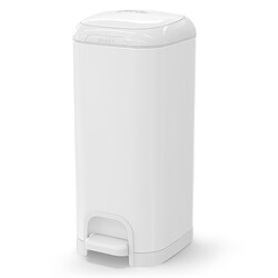 Diaper Genie Poubelle à Couches Select + 1 Recharge - Blanc pas cher