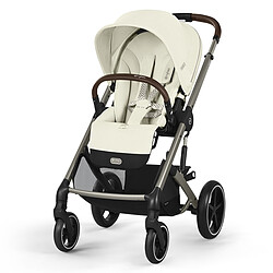 Cybex Poussette Duo Balios S Lux Cadre Taupe et Siège Auto Cloud G Plus i-Size - Seashell Beige & Stone Grey