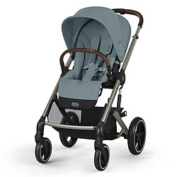 Cybex Poussette Duo Balios S Lux Cadre Taupe et Siège Auto Cloud G Plus i-Size - Stormy Blue