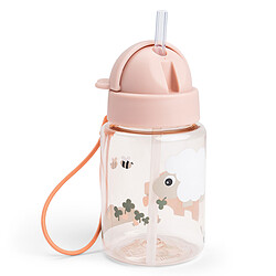 Done by Deer Gourde avec Paille Tiny Farm Rose - 280 ml 
