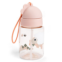 Done by Deer Gourde avec Paille Tiny Farm Rose - 280 ml 